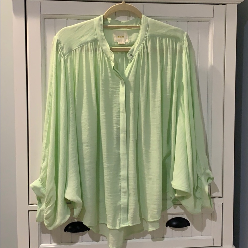 Maeve button down dolman sleeve top Anthropologie